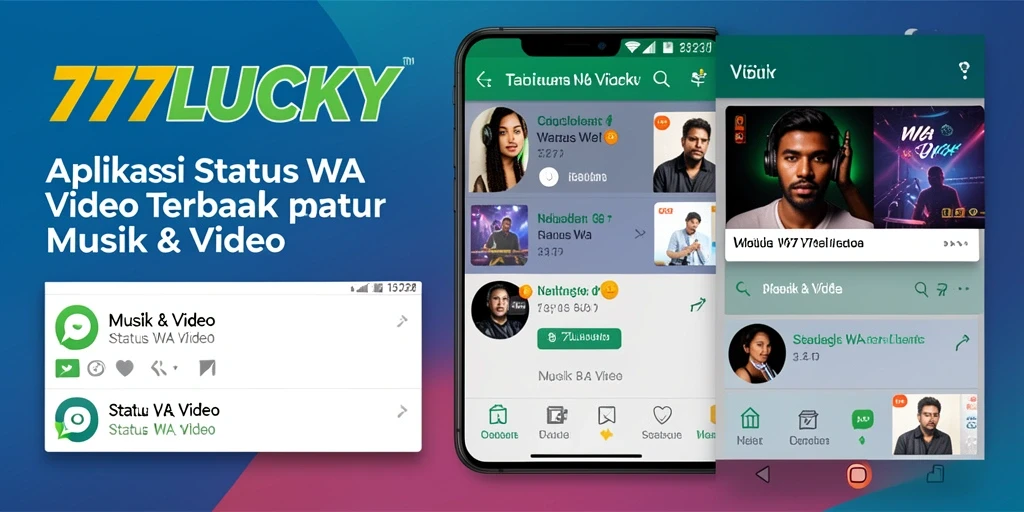 Antarmuka pengguna 777LUCKY untuk Status WA Video yang menarik dan praktis.